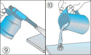 Sbalzi termici per rimuovere bulloni